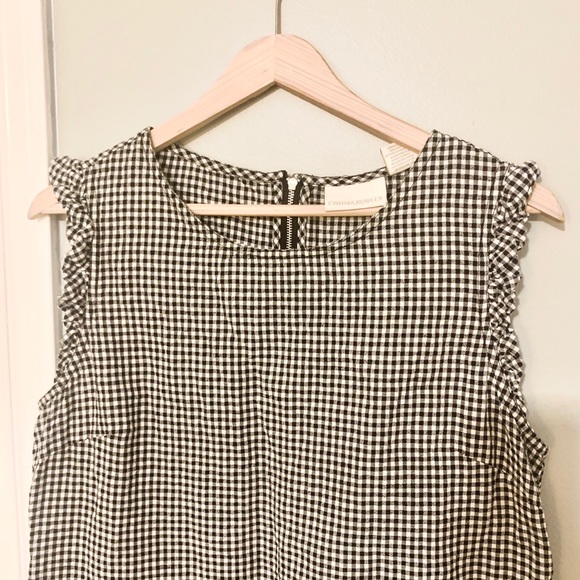 Cynthia Rowley Gingham Checkered Shift Dress - Picture 4 of 7